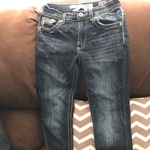 BKE boys straight leg jeans size 8 with adj waist.